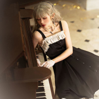 長款/短款 鋼琴戀曲Lolita連衣裙jsk吊帶連衣裙洛麗塔裙閃耀裙子
