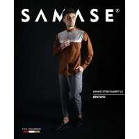 SAMASE Kemko - Kemeja Koko Slimfit Long Sleeve S001