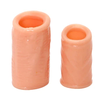 IKOKY Time Lasting Penis Ring Penis Sleeves 2Pcs Delay Ejaculation Foreskin Corrected Cock Rings Adult Sex Toys For Men