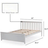 Dog Bed Queen Size White Bedroom Beds &amp; Furniture Solid Wood Queen Bed Frame Foundation Double Beds Free Shipping Headboards
