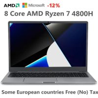 Discount Max RAM 64GB + 3TB SSD 15.6 Inch Laptop Metal Ultrabook AMD Ryzen 7 4800H Windows 10 11 Gaming Notebook 5G Wifi