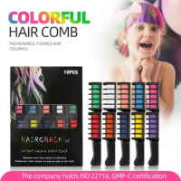10/1 pcs Color Chalk For Hair Fashion Colored Mascara Chalks To Dye Hair Instant Hair Dye Temporary Chalk to Paint Hairs Girls