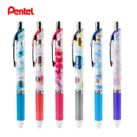 Pentel Energel 0.5mm Needle Tip Pens, Summer Limited Edition, Black Ink, Retractable Gel Pen