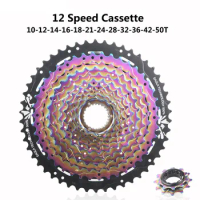 12 Speed 10-50T MS MTB Bicycle Rainbow Cassette Bike Freewheel Mountain Bike Sprocket 12V K7 For DEORE XT M8100 M9000 M9100