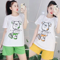 Đồ bộ nữ  Quần Đùi Bigsize Hình In Mới Thun Cotton Đẹp Dễ Thương ESHOP Đồ mặc nhà nữ đi chơi ngủ  To