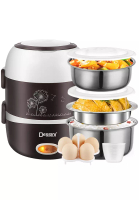 DESSINI DESSINI ITALY 2L Electric Rice Cooker Lunch Box Non Stick Stainless Steel Inner Pot with Steamer Periuk Nasi Elektrik
