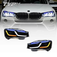 Car Head Lamp Modified LED Headlights LED Daytime Running Lights Head Light For BMW X3 F25 X4 F26 2011-2016