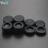 YuXi 8-in-1 Heightened Soft Silicone Anti-Slip Analog Grip Stick Cap Cover Case Skin For PS 5 4 PS4 PS5 Accessory