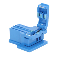 Fiber Optic Cleaver PVC Pulley 10 Cutting Points Fiber Optic Cleaver Cutter Accurate Angle Mini Size for Mechanical Processing