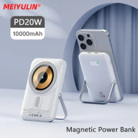 Portable 10000mAh Wireless Power Bank Magnetic Macsafe Powerbank Fast Charger For iPhone Samsung Xiaomi External Spare Battery
