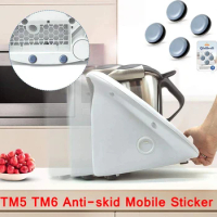 4Pcs TM5 TM6 Sliding Pad Sticker Thermomix Accessories Mobile Table Pad Stand Mixer Cooker Sliding Sticker Easy to Move