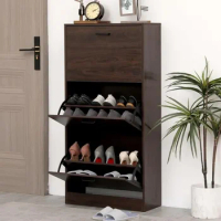 Shoe cabinet: modern freestanding shoe cabinet, storage rack, entrance shoe cabinet, living room furniture, home