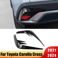 Rear Bumper The Air Outlet Tail Wind Knife Tuning Exterior Car Sticker For Toyota Corolla Cross 2021 2022 2023 2024 XG10 Hybrid