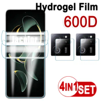 4IN1 Soft Film For Xiaomi Redmi K60 Ultra K 60 Pro Extreme K60E 2PCS Hydrogel Screen Gel Protector+2PCS Lens Glass Redmy K60Pro