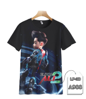 Kaos Ejen Ali Printing 3D Baju Anak Kartun TV Animasi Fashion Trendy
