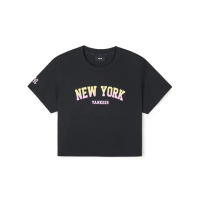 【MLB】女版短袖T恤 Varsity系列 紐約洋基隊(3FTSV1443-50BKS)
