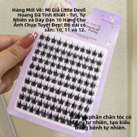 Mi giả Mengjie Shangpin 10 hàng, mi giả nhỏ tự nhiên, giả tự nhiên, cụm đơn, thân siêu mảnh, dày đặc