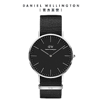 Daniel Wellington DW 手錶 Classic Cornwall 40mm寂靜黑織紋錶 DW00100149