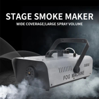 1500W Stage Smoke Machine Small Portable LED Constant Temperature Remote Control Bar Colorful Performance Smoke Machine