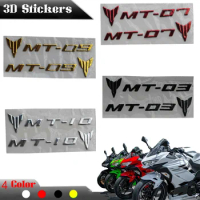 Motorcycle Accessories Tank Pad Exhaust 3D Stickers For Yamaha Tracer MT03 MT07 MT09 MT10 MT 03 07 09 10 660 2018 2020 2021 2023