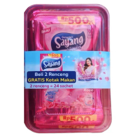 24 PCS Sabun Sayang Cair/Detergen Sayang Liquid + Gratis Kotak Makan Bunga Clean Rose