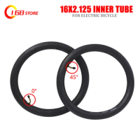 Good quality 16inch Electric bicycle tyre inner tube 16X2.125 bike Inner Tube with a Bent Angle Valve Stem butyl rubber