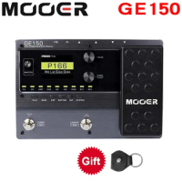 MOOER GE150 Digital Tube Guitar Multi-Effects Pedal Processor Amplifier 55 AMP Models 9 Effect Types Loop Recording (80S)