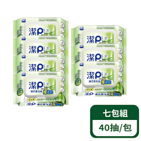【優生潔P】濕式衛生紙-植萃清新 40抽/包；7包組