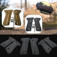 A Pair Grips with Screws Sunburst Texture Shank For Beretta 92FS Grips Full Size, 92 FS, M9, 96A1, 92 INOX, Hunting Accessory