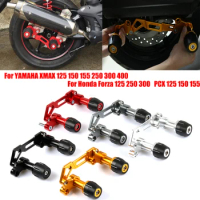 For Yamaha NVX Nmax 155 Xmax 300 Aerox Forza 300 PCX PCX150 Accessories Falling Protection Exhaust Sliders Crash Pad Protector