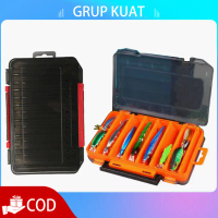 Metal Jig Box 2 Warna Two Sided Plastic Lure Case Box Umpan Pancing Aksesories Pancing Box COD