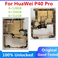 For HuaWei P40 Pro Motherboard Original Unlocked Logic Board 128GB 256GB 512GB Full Chips Mainboard For HuaWei P40 Pro Battery