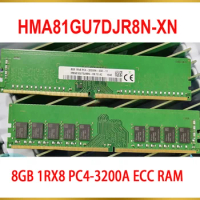 1PCS DDR4 8G 8GB 1RX8 PC4-3200A ECC RAM For Memory HMA81GU7DJR8N-XN