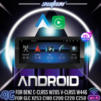 SWITNAV FC100 Android Car Player multi-media For BENZ C-Class W205 V-Class W446 GLC X253 C180 C200 car audio gps 4G Monitor