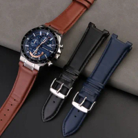 For Casio Edifice Ocean Heart EQS-920/EQS-920BL-2A Notched Leather Watch Strap Men's Wrist Strap Bracelet watch Accessories
