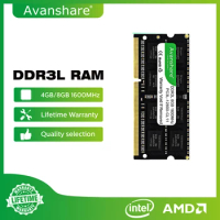 Avanshare 8gb 2gb 4gb DDR3 1600Mhz 1333mhz SO-DIMM DDR3L Memory Ram Memoria 1.5V 1.35V For Laptop Notebook Computer