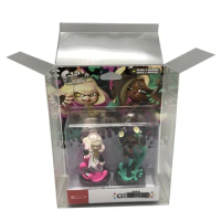 Collection Display Box For Splatoon 2/Squid Sisters/Nintendo Amiibo Game Storage Transparent Boxes TEP Shell Clear Collect Case