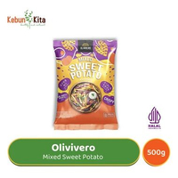 Olivivero Frozen Sweet Potato Fries - Fries Ubi Jalar Beku 500 Gr Mixed Sweet Potato