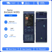 Sony Ericsson W595 Refurbished-Original Unlocked W595 FM Radio 3.15MP Camera Good Quality Cellphone Free Shipping
