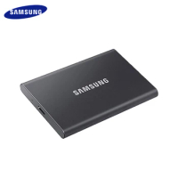 100% Original Samsung Portable SSD T7 1TB 2TB External Disk Hard Drive Solid State Disk USB 3.2 Gen 2 SSD For Laptop Desktop PC