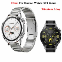 22mm Titanium Alloy Watchband For Huawei Watch GT4 46mm Bracelet Strap For Huawei Watch 4 Pro/Ultimate/Buds GT3 Pro 46 Wristband