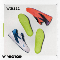 【VICTOR 勝利體育】VICTOR 羽球鞋 羽毛球鞋(VG111 AB/ OC 珠光白+深藏青/ 螢光橘+黑)