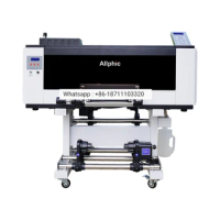 New arrive 30cm A3 size cheap 3 XP600 head roll to roll sticker Hybrid uv dtf printer with laminator