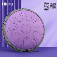 Hluru Music Drum 15 Notes Glucophone Steel Tongue Drum 13 Inch 14 Inch 15 Notes Ethereal Drum Percussion Musical Instrument