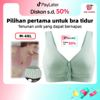 Bra Menyusui Kancing Depan Tanpa Kawat Katun Murni Murah Nursing Bra Depan Gesper Wanita 1018bra Abu