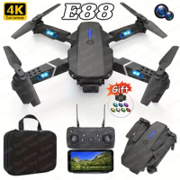 Hot E88Pro RC Drone 4K Professinal With 1080P Wide Angle Dual HD Camera Foldable RC Helicopter WIFI FPV Height Hold Apron Sell
