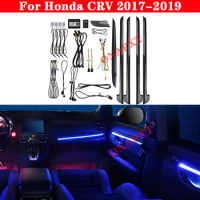 64 Colors Set For Honda CRV 2017-2019 Dedicated Button Control Decorative Ambient Light LED Atmosphere Lamp illuminated Strip