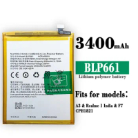 BLP661 Replacement Battery For OPPO A3 A3m F7 CPH1821 Realme 1 Mobile Phone Built-in New Large Capacity 3400mAh bateria