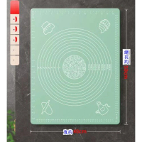 矽膠揉麵墊【無異味 【加厚款】橄欖綠】【規格：50*40CM】 