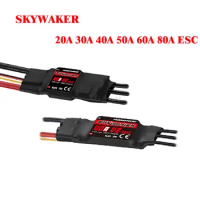 Hobbywing Skywalker 20A 30A 40A 50A 60A 80A ESC Speed Controller With UBEC For RC Airplanes Helicopter